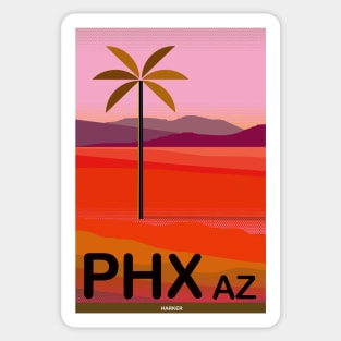 Phoenix Arizona Travel Poster Sticker